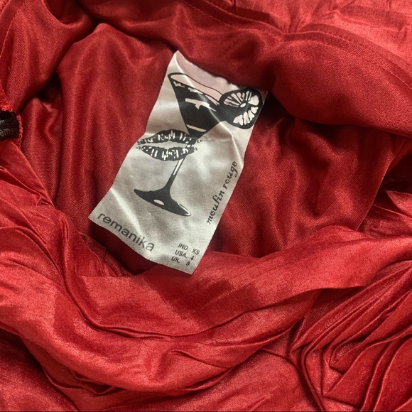 ❤️ Gorgeous Deep Red Fashionable Party One Shoulder Top - Picture 12 of 15